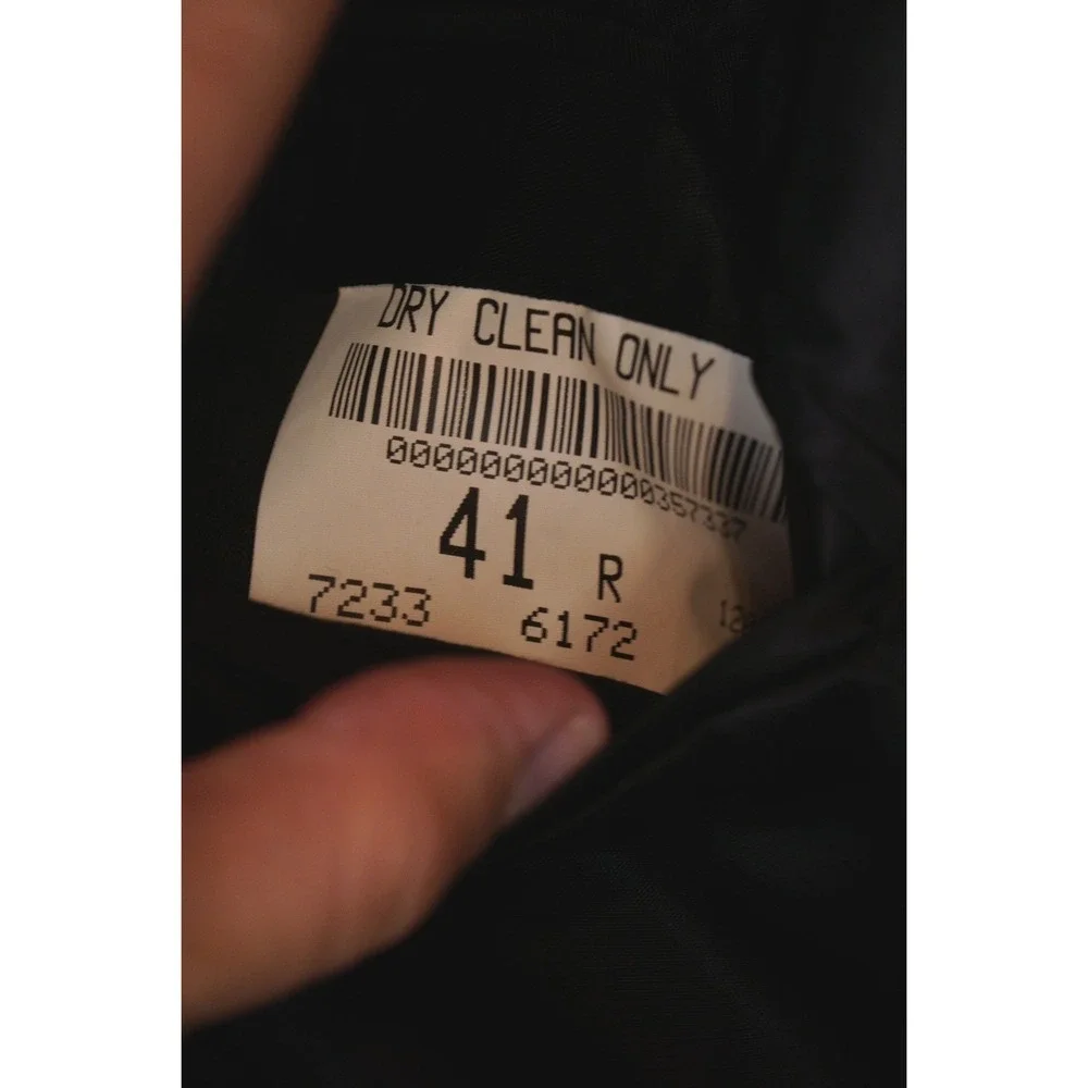 Brooks Brothers Men's Brooksease Tuxedo Suit Black Wool Peak Lapel 41R USA
